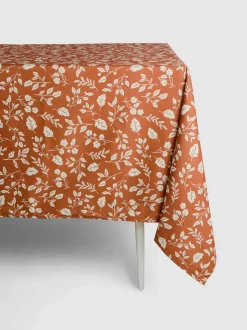 Abwischbare Tischdecke mit Blattmuster