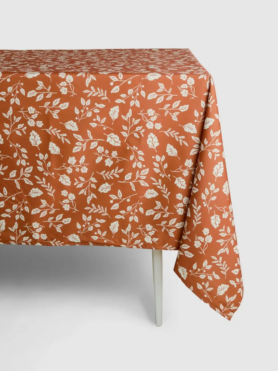Abwischbare Tischdecke mit Blattmuster