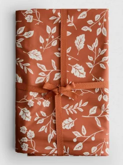 Abwischbare Tischdecke mit Blattmuster
