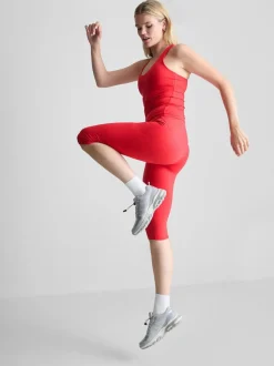 Active-Caprileggings mit hohem Bund