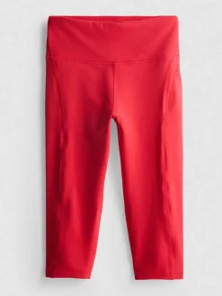 Active-Caprileggings mit hohem Bund