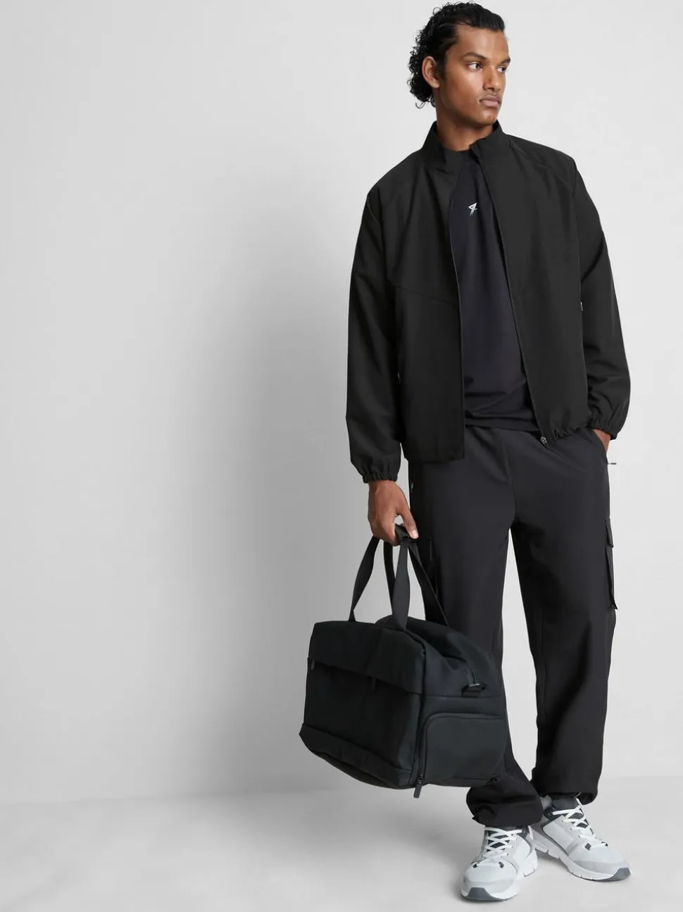 Active Jacke mit Trichterkragen