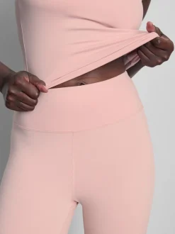 Active-Leggings mit hohem Bund und ausgestelltem Bein