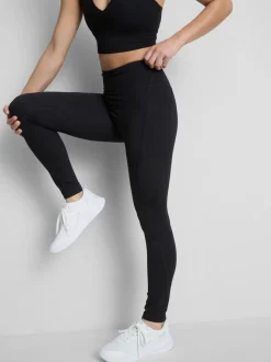 Active-Leggings mit hohem Bund
