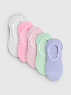 Activewear-Füßlinge, 5er-Pack