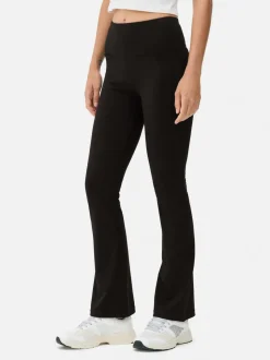 Active-Yoga-Leggings mit hohem Bund