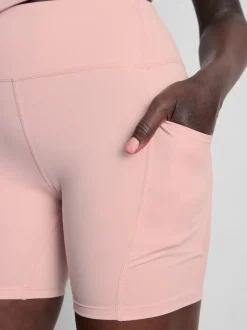 Active-Yogashorts mit hohem Bund