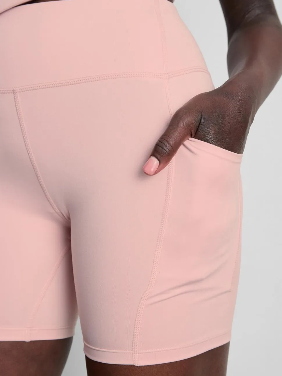 Active-Yogashorts mit hohem Bund