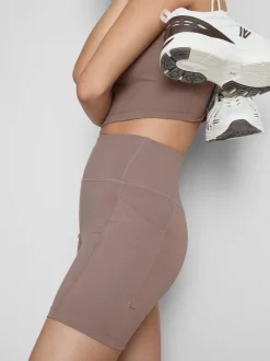 Active-Yogashorts mit hohem Bund