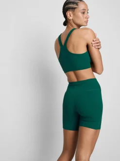 Active-Yogashorts mit hohem Bund