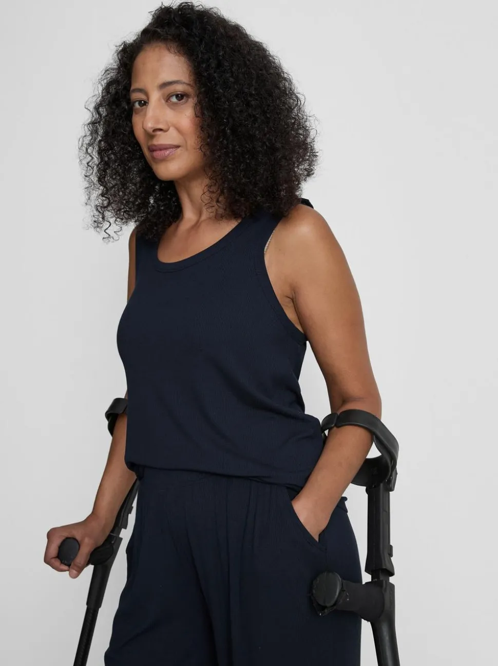 Adaptive, gerippte Schlafanzughose