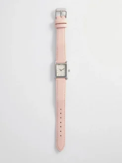 Armbanduhr aus Kunstlederband