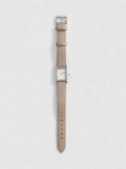 Armbanduhr aus Kunstlederband