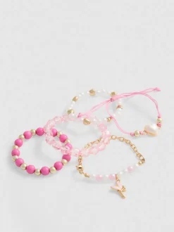 Armbänder mit Feen-Anhängern, 5er-Pack