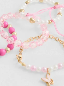 Armbänder mit Feen-Anhängern, 5er-Pack