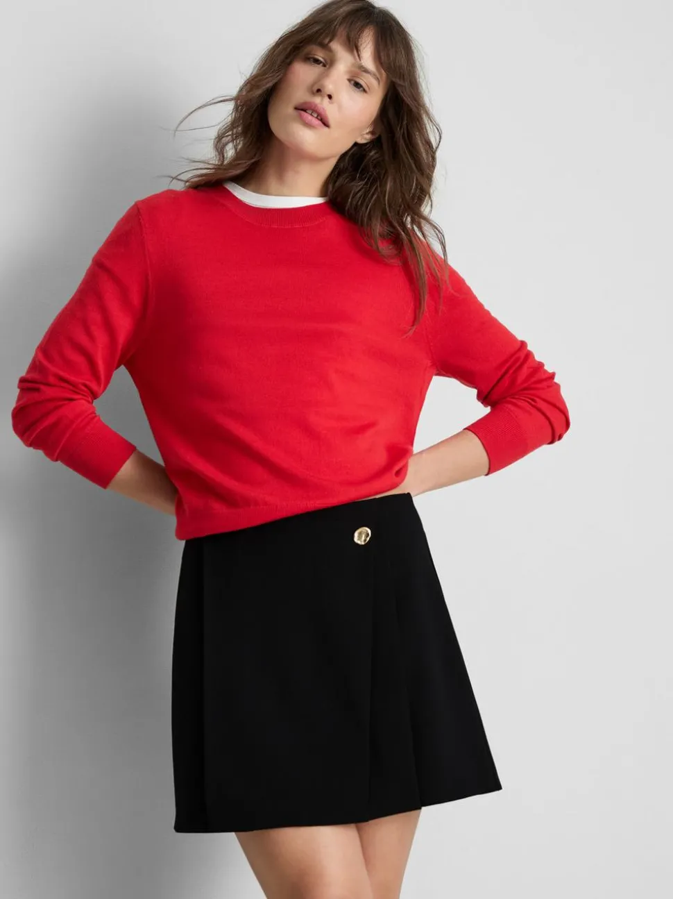 Asymmetrischer eleganter Minirock