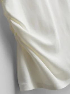 Asymmetrisches „The Edit“ T-Shirt mit Raffung