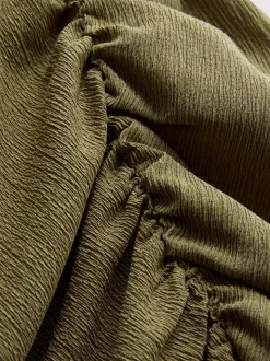 Asymmetrisches Top in Knitteroptik