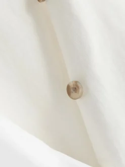 Asymmetrische Weste aus Baumwollmischung