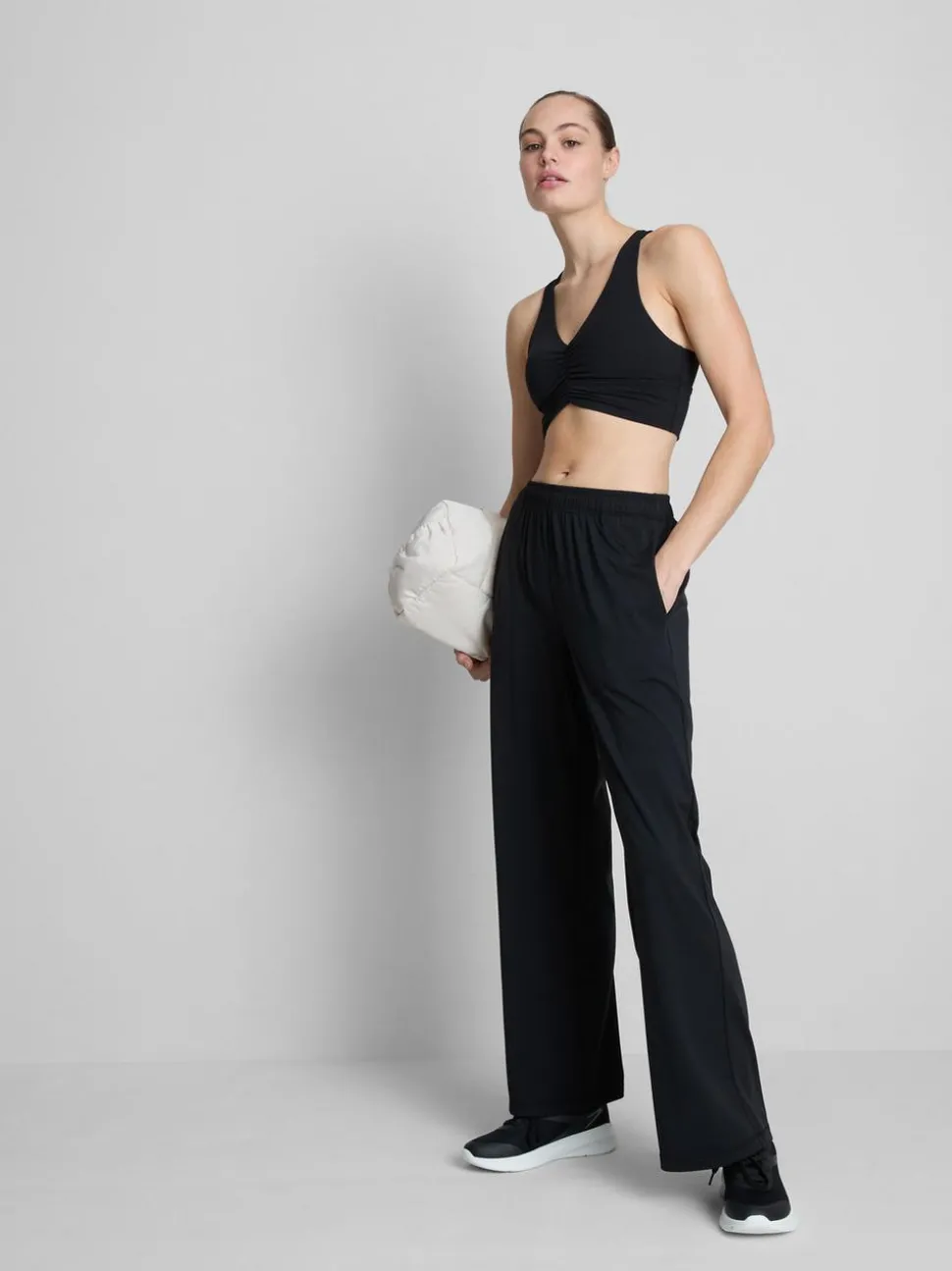 Athleisure-Hose mit weitem Bein