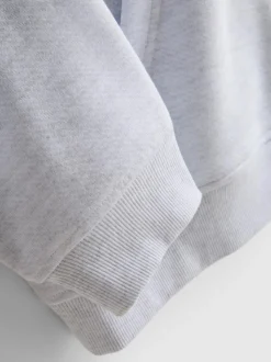 Athletics-Hoodie aus Baumwollmischung mit Reißverschluss