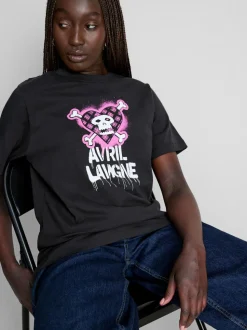 „Avril Lavigne“ Baumwoll-T-Shirt mit Grafik