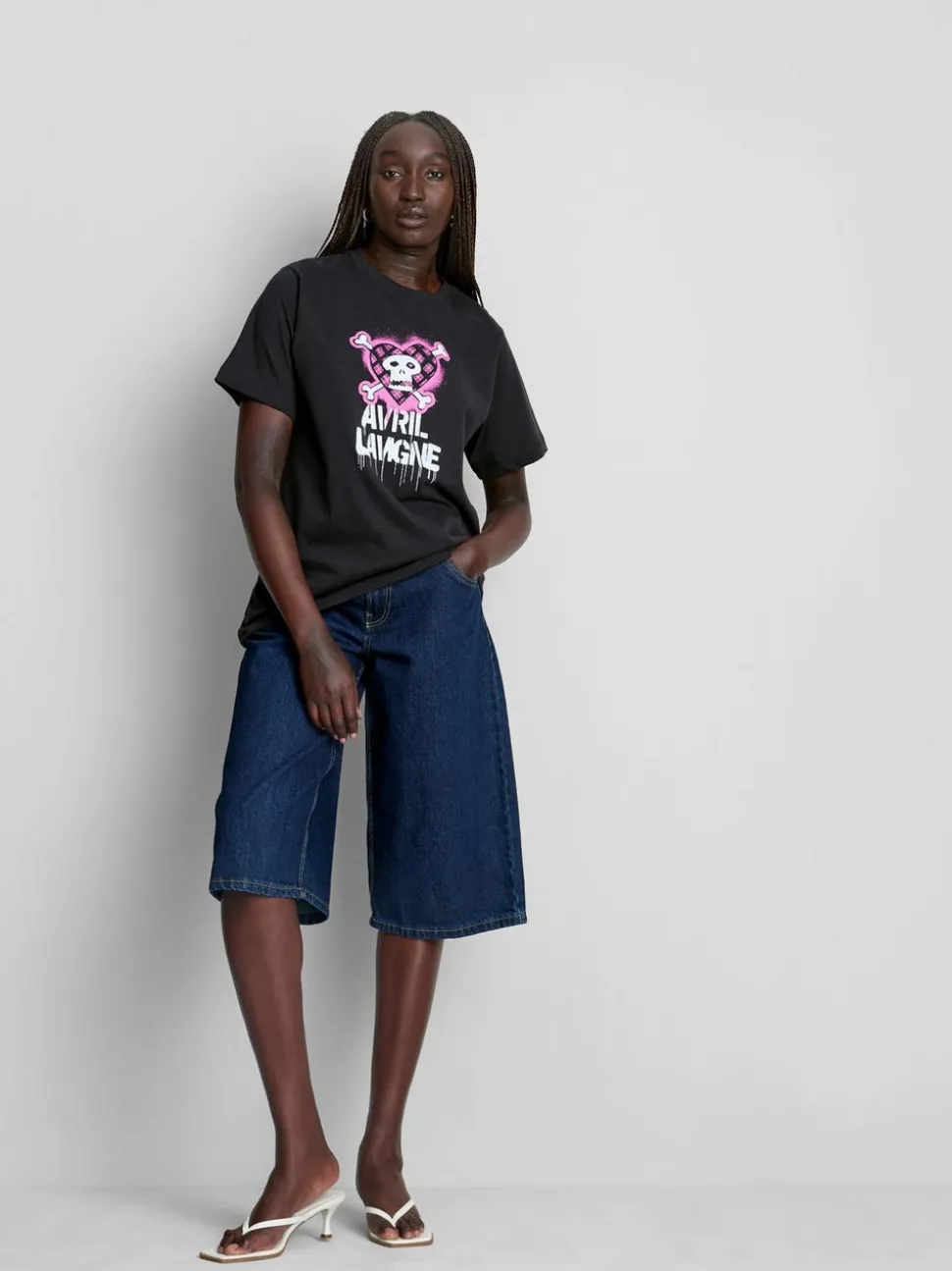 „Avril Lavigne“ Baumwoll-T-Shirt mit Grafik