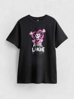 „Avril Lavigne“ Baumwoll-T-Shirt mit Grafik