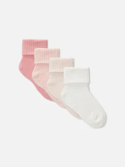 Baby-Söckchen mit Umschlag, 4er-Pack