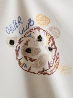 Baby Tee aus Baumwolle mit Grafik
