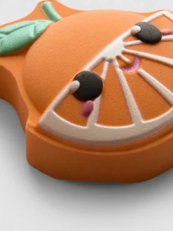 Badebombe in Orangenform