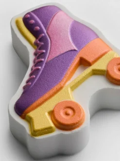 Badebombe in Rollschuhform