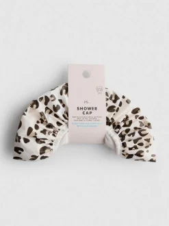 Badehaube mit Leopardenprint