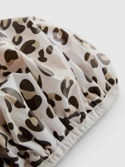 Badehaube mit Leopardenprint
