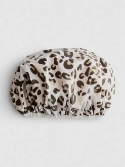 Badehaube mit Leopardenprint