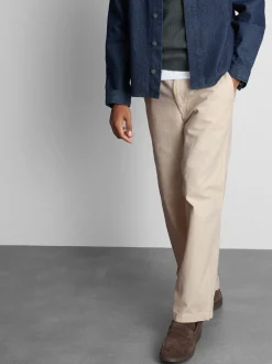 Baggy-Chinohose mit mittlerer Leibhöhe