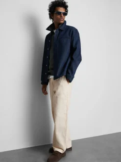 Baggy-Chinohose mit mittlerer Leibhöhe