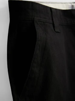 Baggy-Chinohose mit mittlerer Leibhöhe