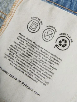 Baggy-Jeans mit mittlerer Leibhöhe