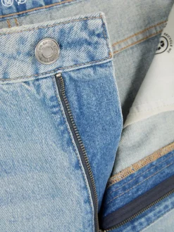 Baggy-Jeans mit mittlerer Leibhöhe