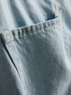 Baggy-Jeans mit mittlerer Leibhöhe