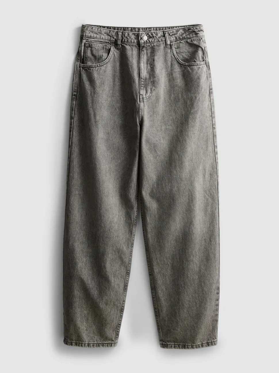 Baggy-Jeans mit mittlerer Leibhöhe