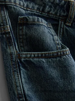 Baggy-Jeans mit mittlerer Leibhöhe