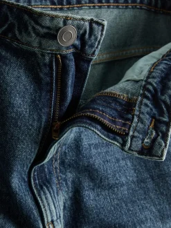 Baggy-Jeans mit mittlerer Leibhöhe