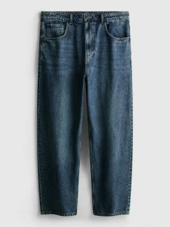 Baggy-Jeans mit mittlerer Leibhöhe