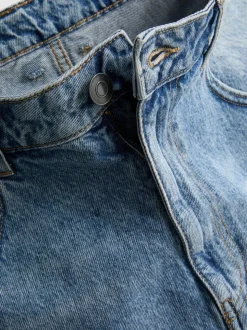 Baggy-Jeansshorts mit mittlerer Leibhöhe