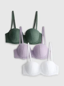 Balconette-BHs aus Spitze, A-E, 3er-Pack