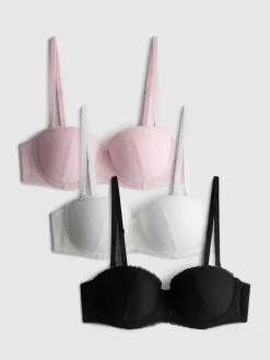 Balconette-BHs aus Spitze, 3er-Pack