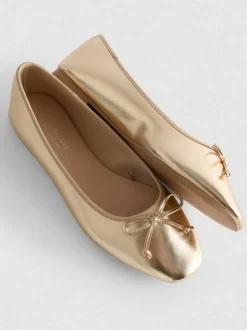 Ballerinas aus Kunstleder