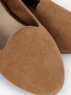 Ballerinas in Wildleder-Optik